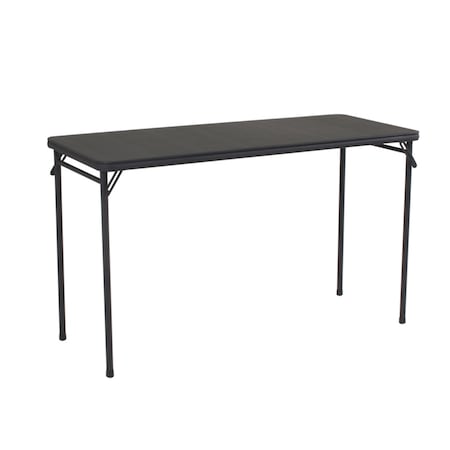 Bridgeport Folding Table, 20" x 48", Vinyl Top, Black Color C341BP14BLK1E